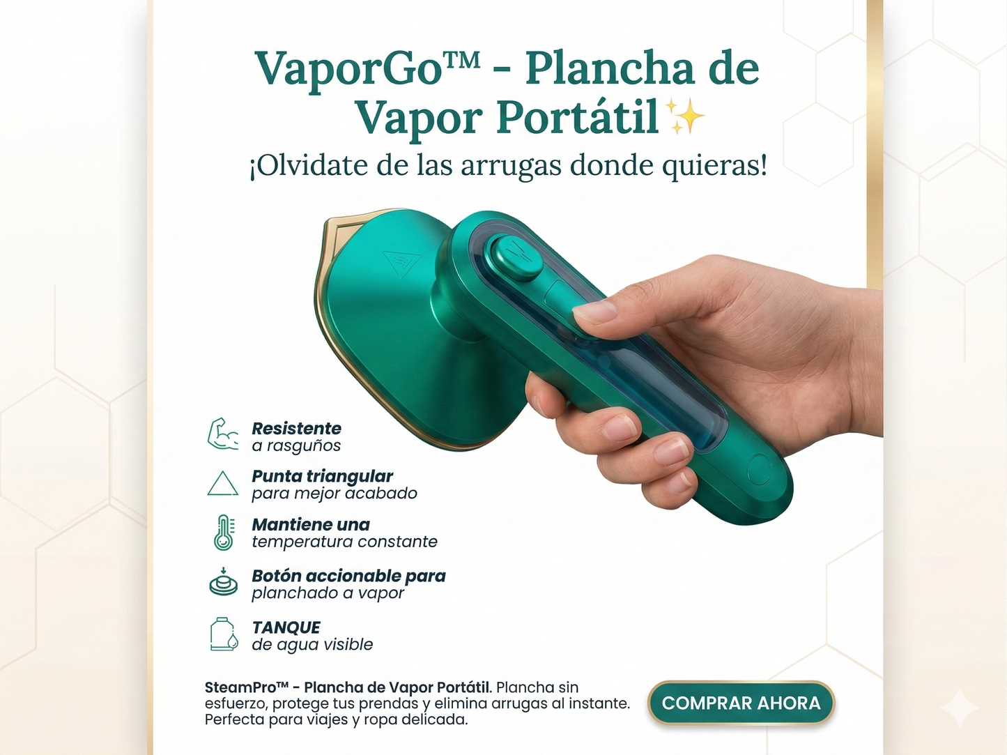Plancha de vapor portátil para ropa — PuntoClickPY Paraguay
