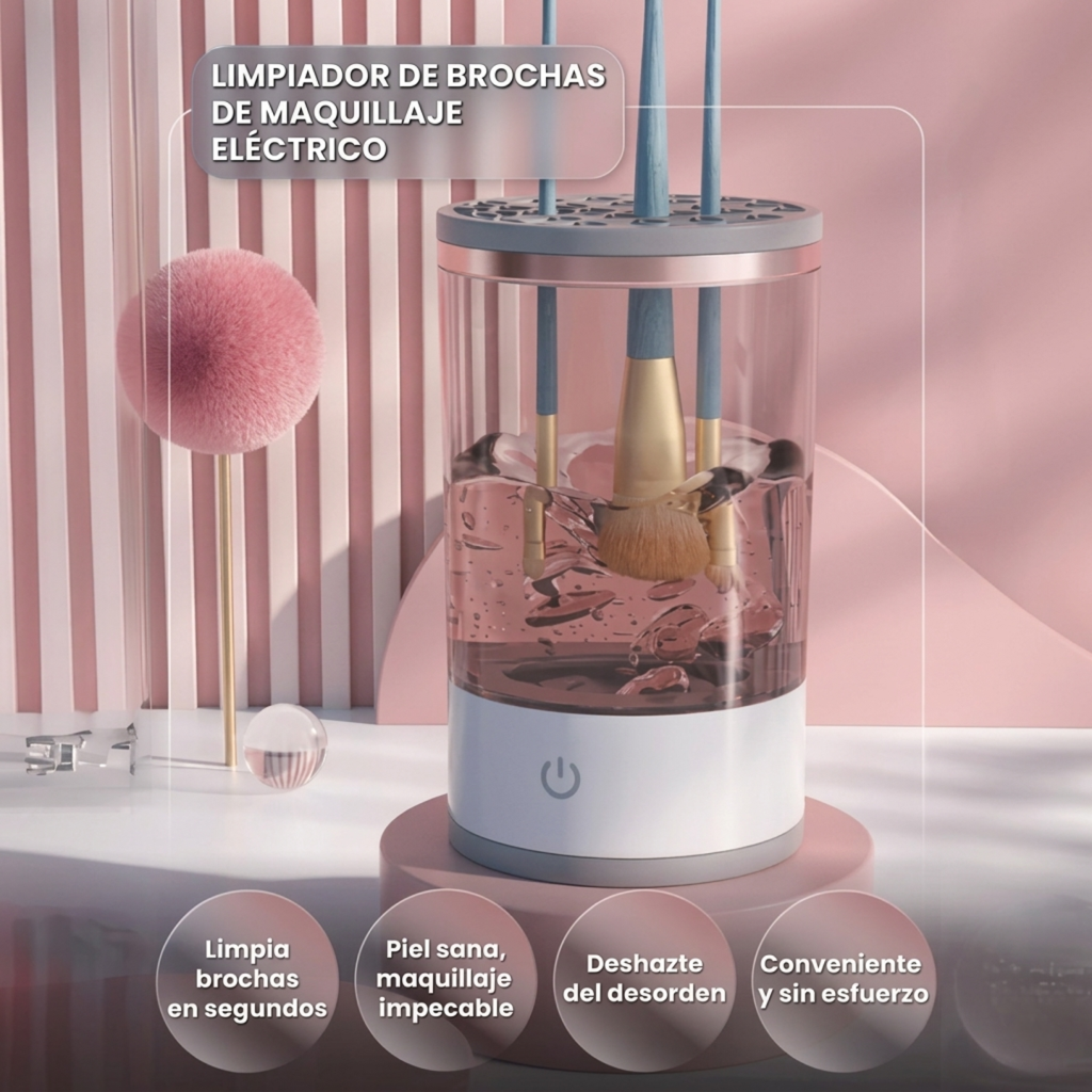 Limpiador de brochas eléctrico para maquillaje — PuntoClickPY Paraguay